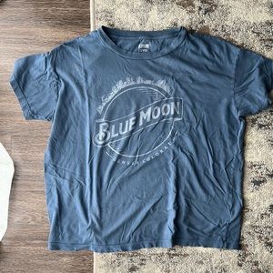 Blue Moon over-sized graphic tee